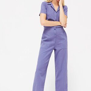 LACAUSA Montana Jumpsuit French Blue Small